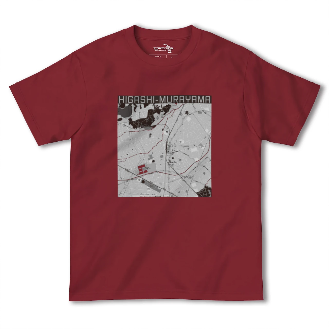【東村山(東京都)】地図柄ヘビーウェイトTシャツ