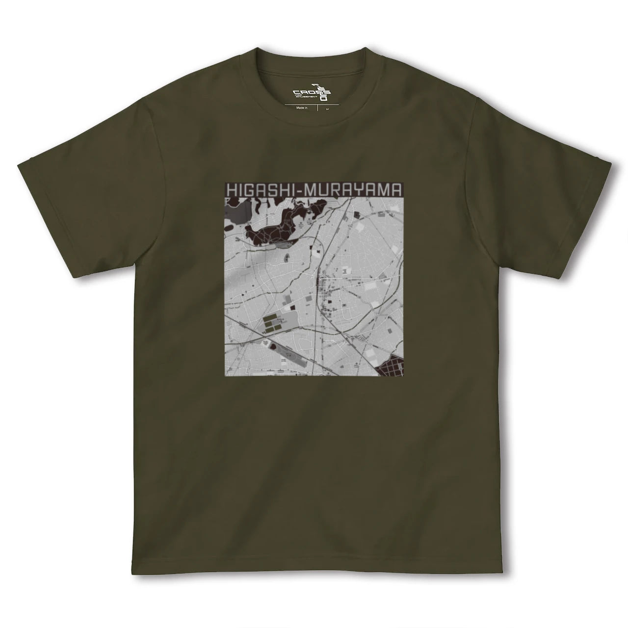 【東村山(東京都)】地図柄ヘビーウェイトTシャツ