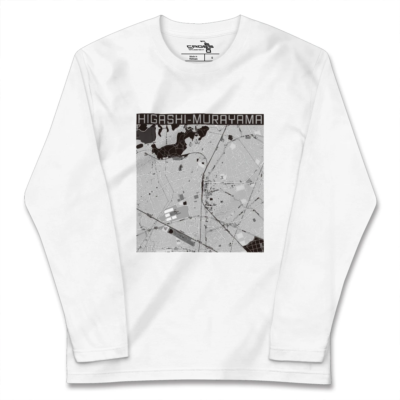 【東村山(東京都)】地図柄ロングスリーブTシャツ
