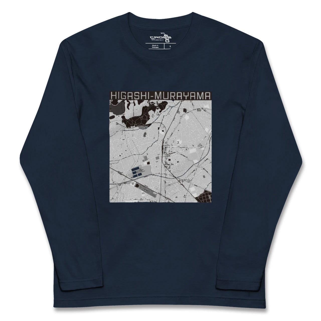 【東村山(東京都)】地図柄ロングスリーブTシャツ