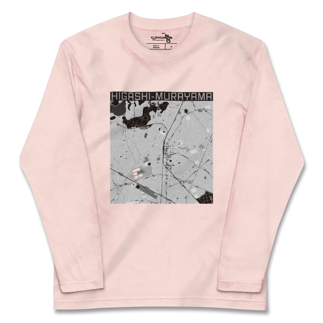 【東村山(東京都)】地図柄ロングスリーブTシャツ