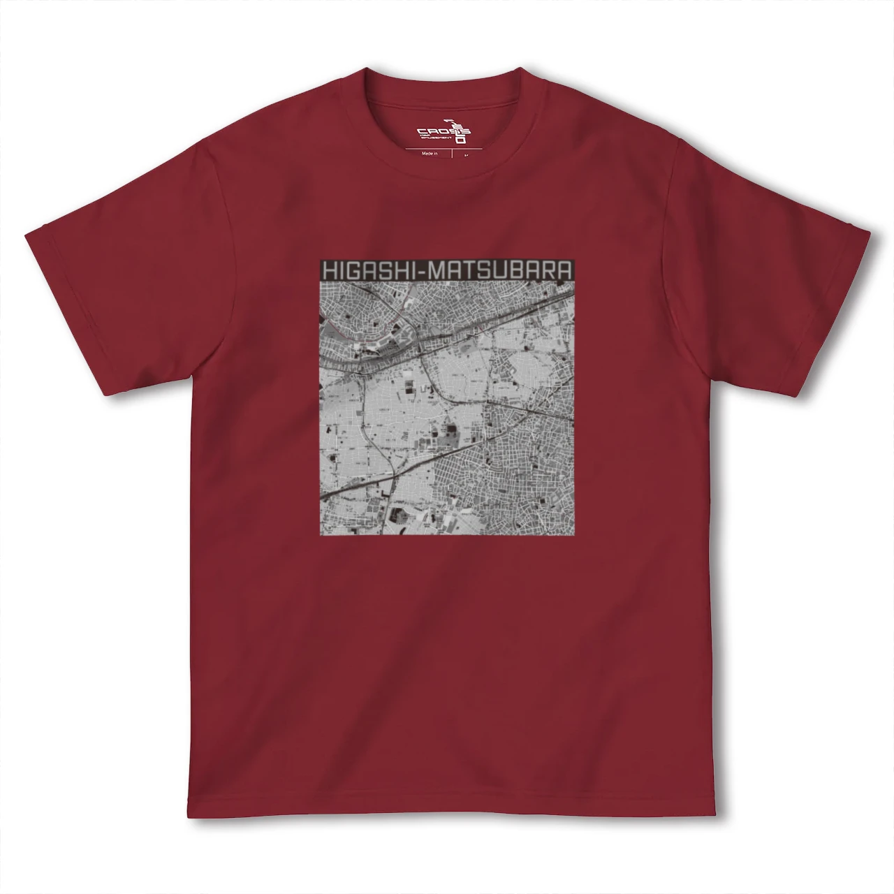 【東松原(東京都)】地図柄ヘビーウェイトTシャツ