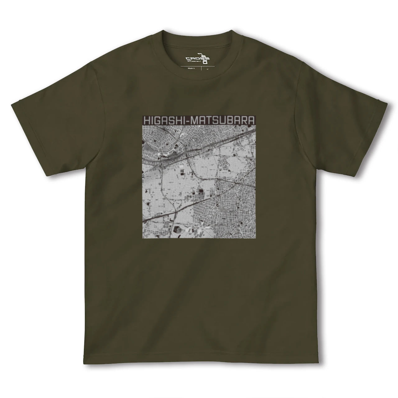 【東松原(東京都)】地図柄ヘビーウェイトTシャツ