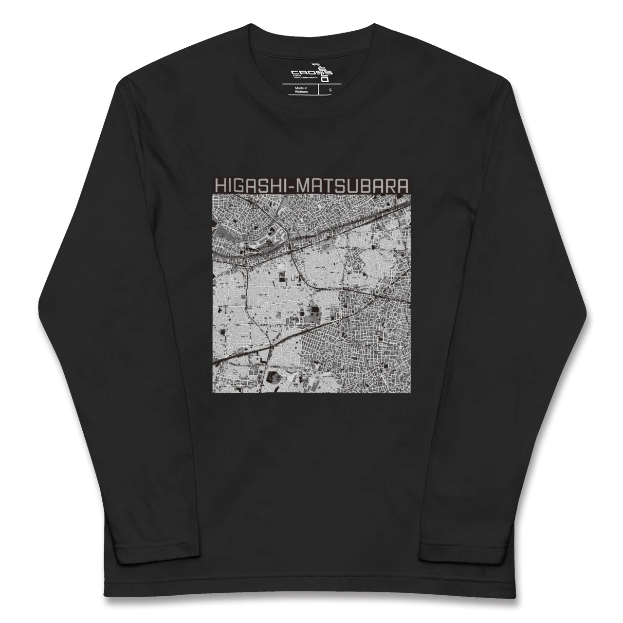 【東松原(東京都)】地図柄ロングスリーブTシャツ