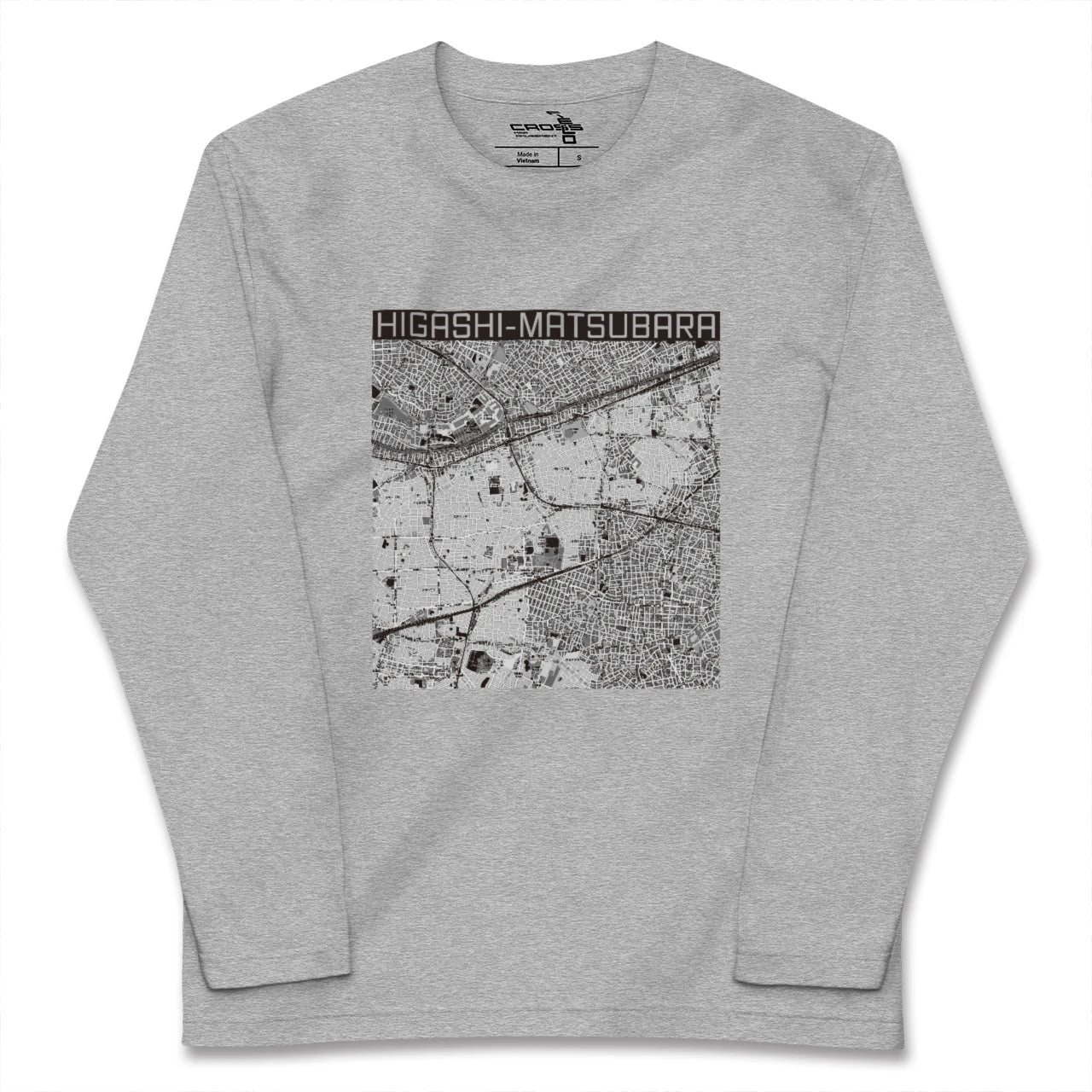【東松原(東京都)】地図柄ロングスリーブTシャツ