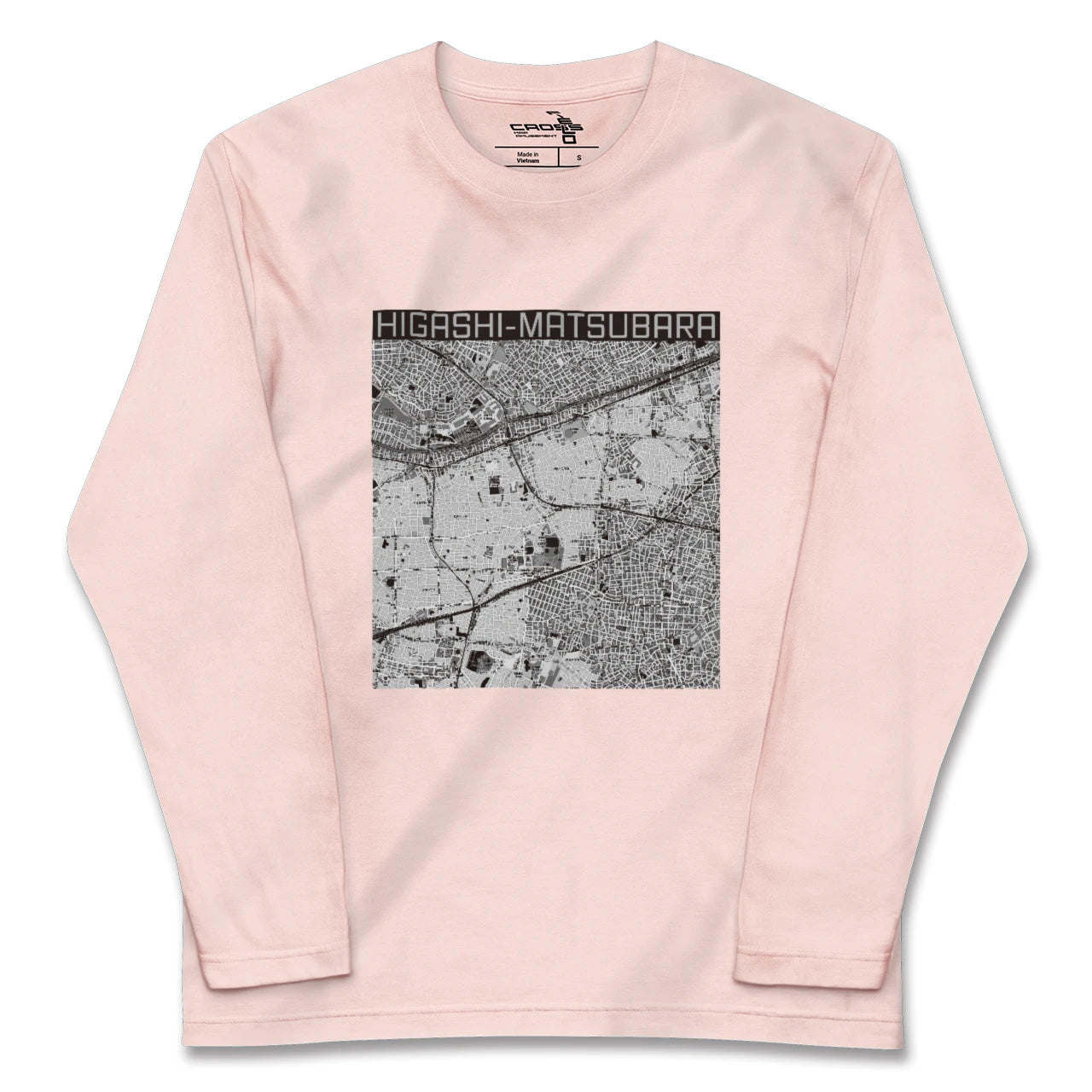【東松原(東京都)】地図柄ロングスリーブTシャツ