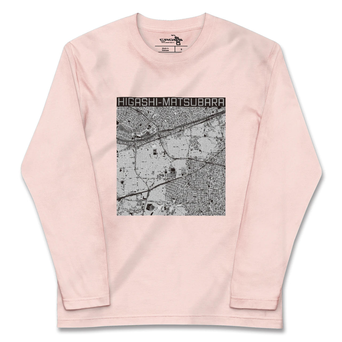 【東松原(東京都)】地図柄ロングスリーブTシャツ