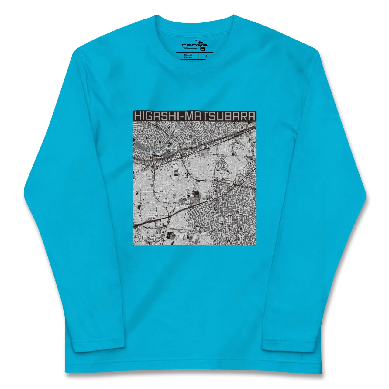 【東松原(東京都)】地図柄ロングスリーブTシャツ