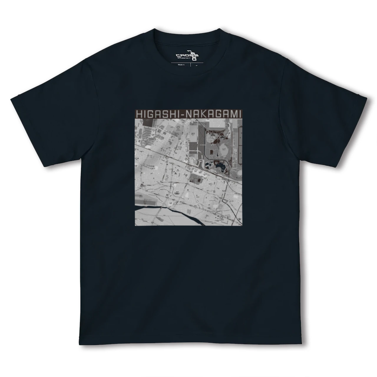 【東中神(東京都)】地図柄ヘビーウェイトTシャツ
