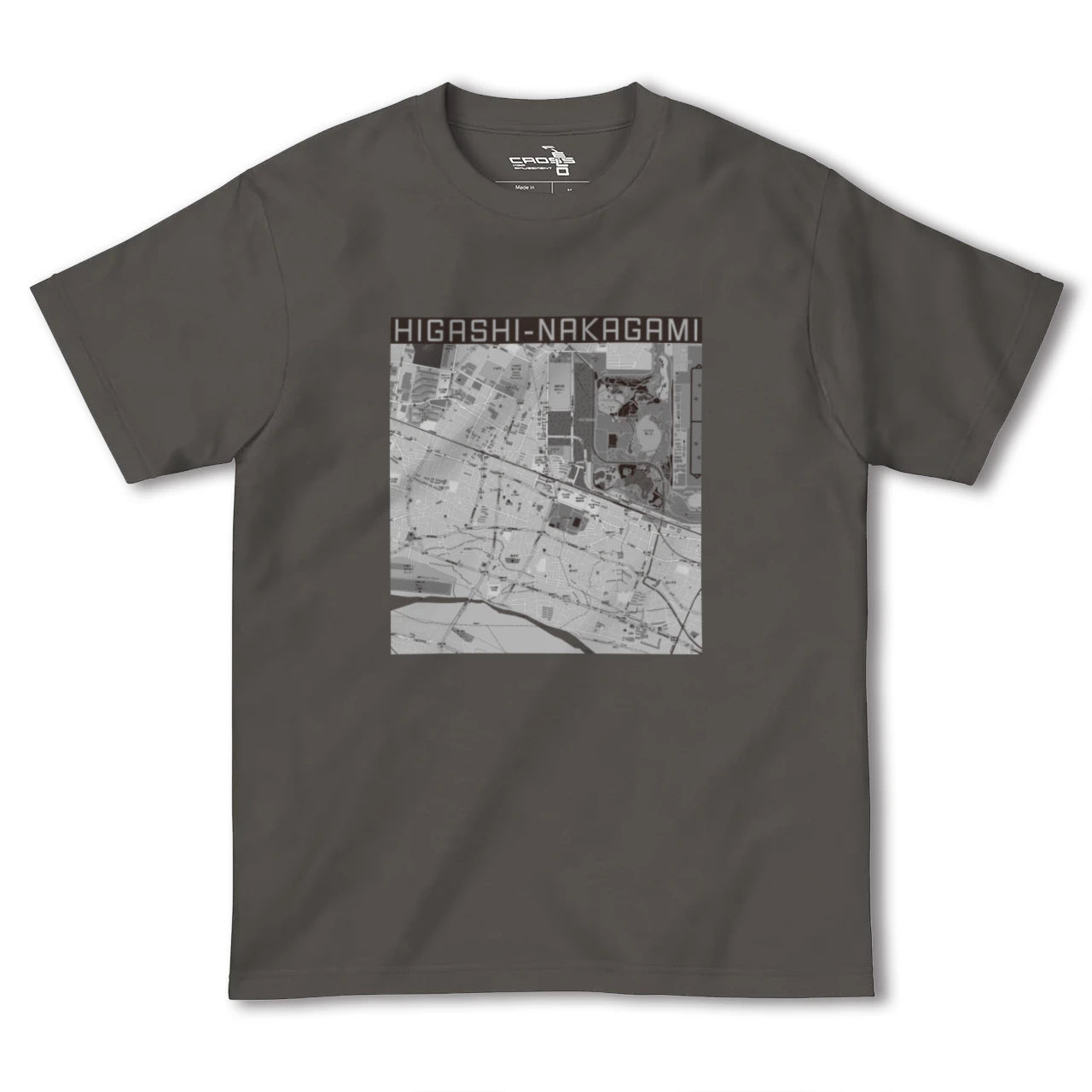 【東中神(東京都)】地図柄ヘビーウェイトTシャツ