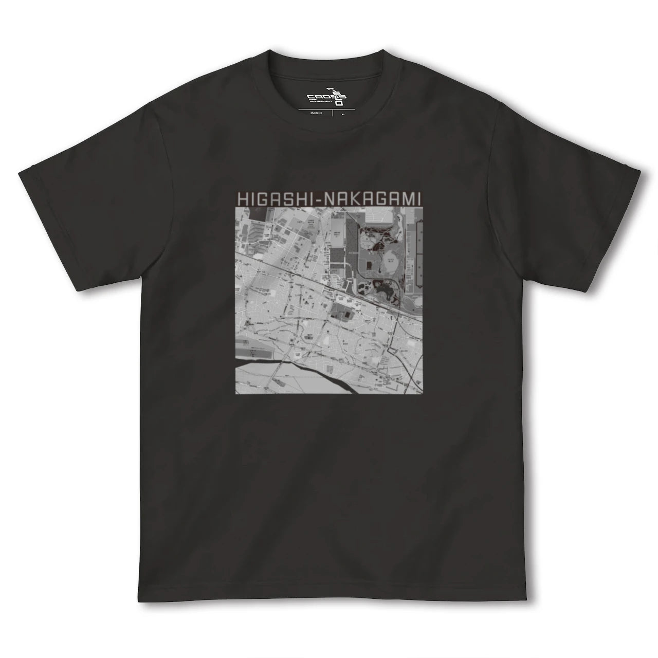 【東中神(東京都)】地図柄ヘビーウェイトTシャツ