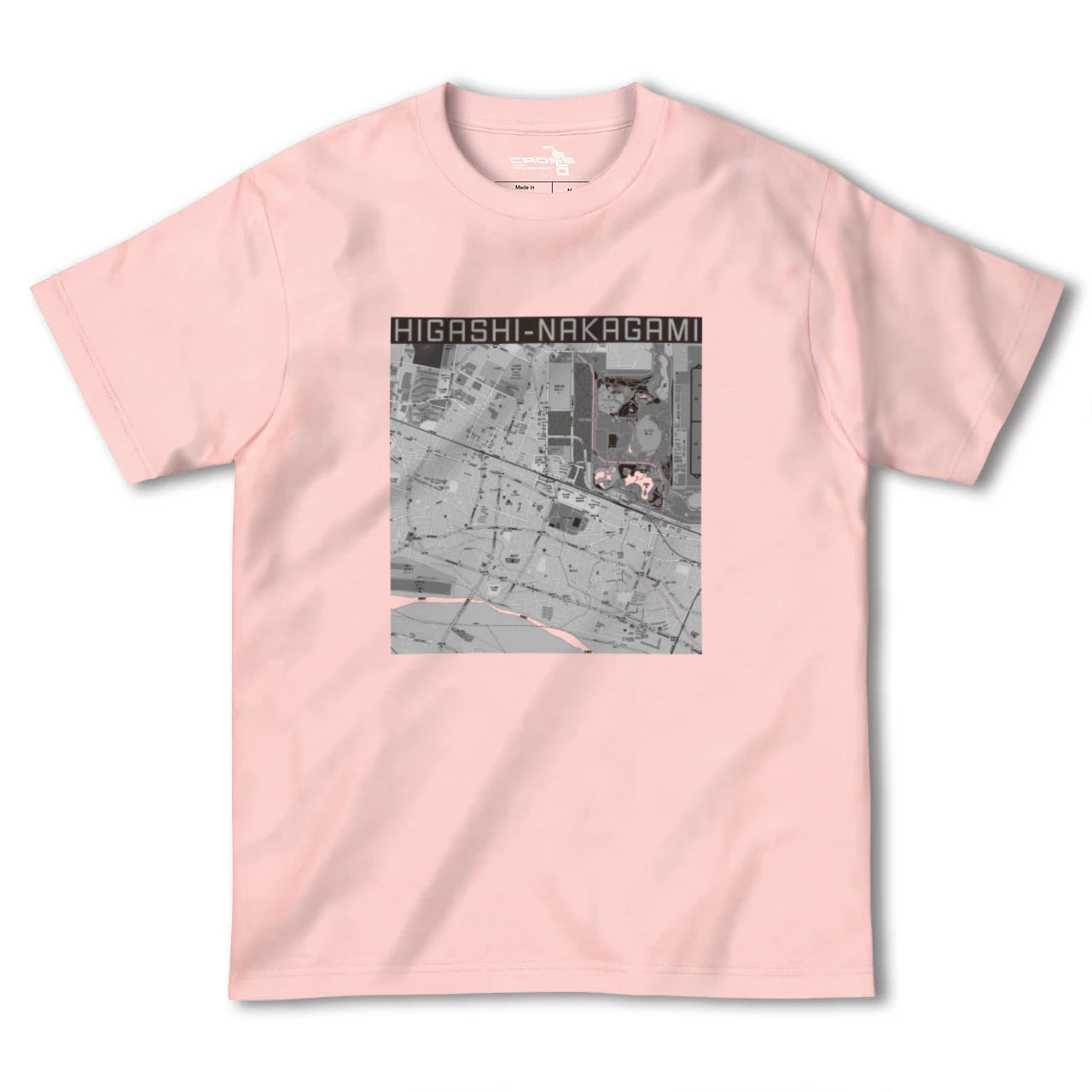 【東中神(東京都)】地図柄ヘビーウェイトTシャツ
