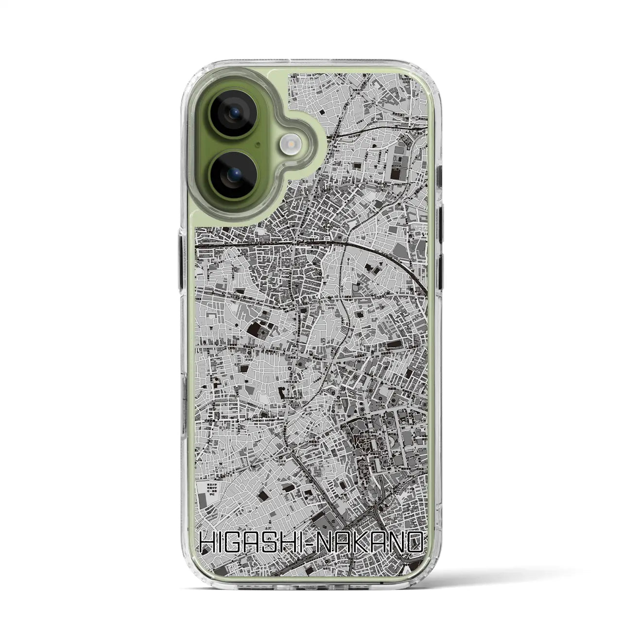 【東中野(東京都)】地図柄iPhoneケース(MagSafeタイプ)