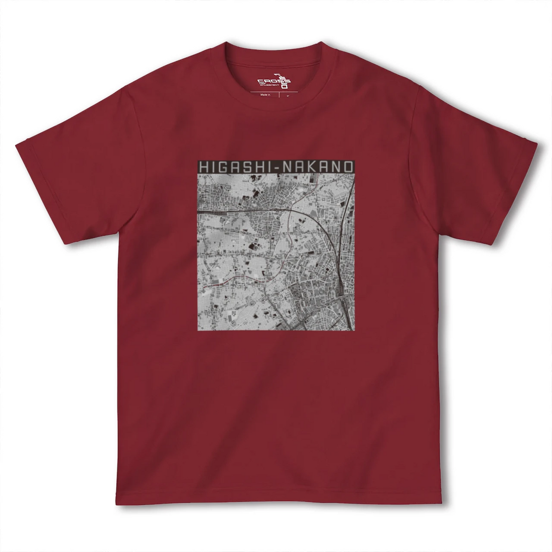 【東中野(東京都)】地図柄ヘビーウェイトTシャツ