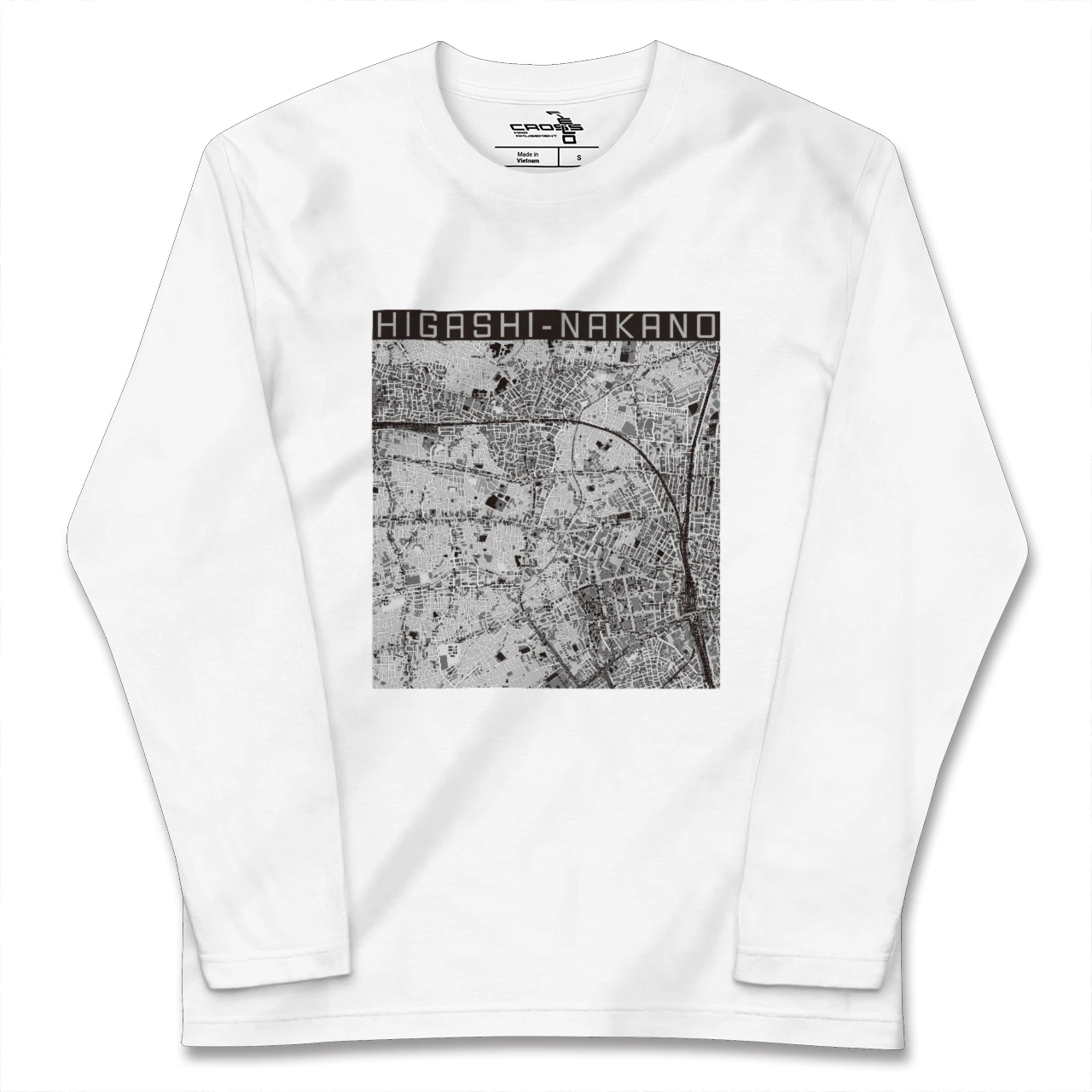 【東中野(東京都)】地図柄ロングスリーブTシャツ