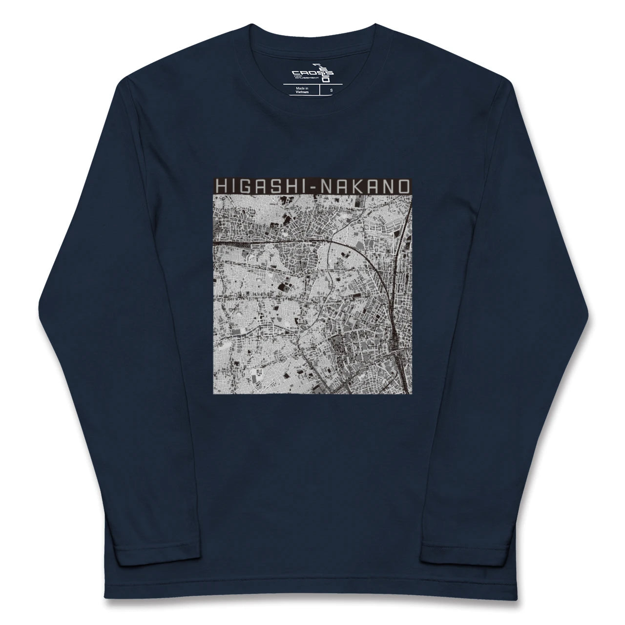 【東中野(東京都)】地図柄ロングスリーブTシャツ