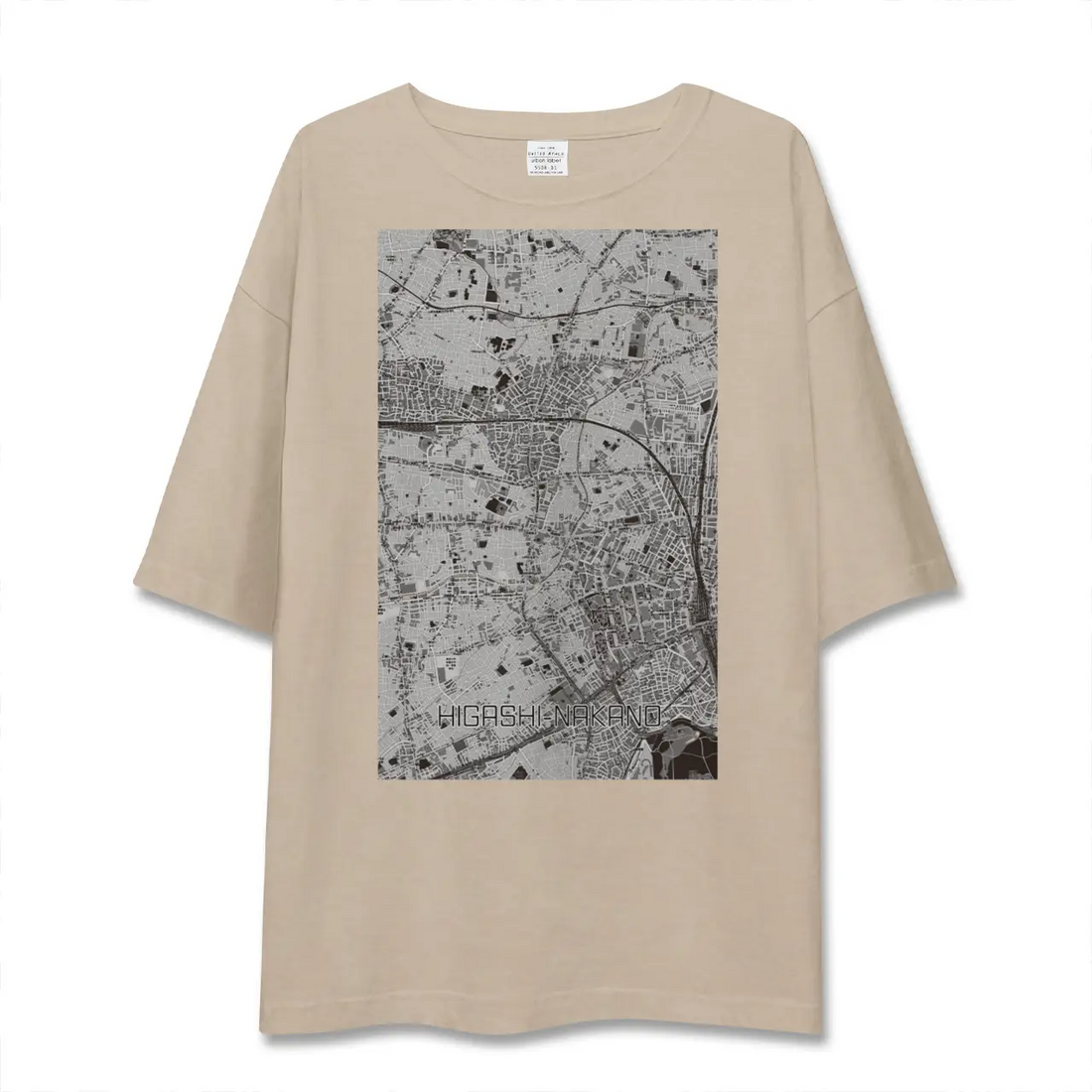 【東中野(東京都)】地図柄ビッグシルエットTシャツ