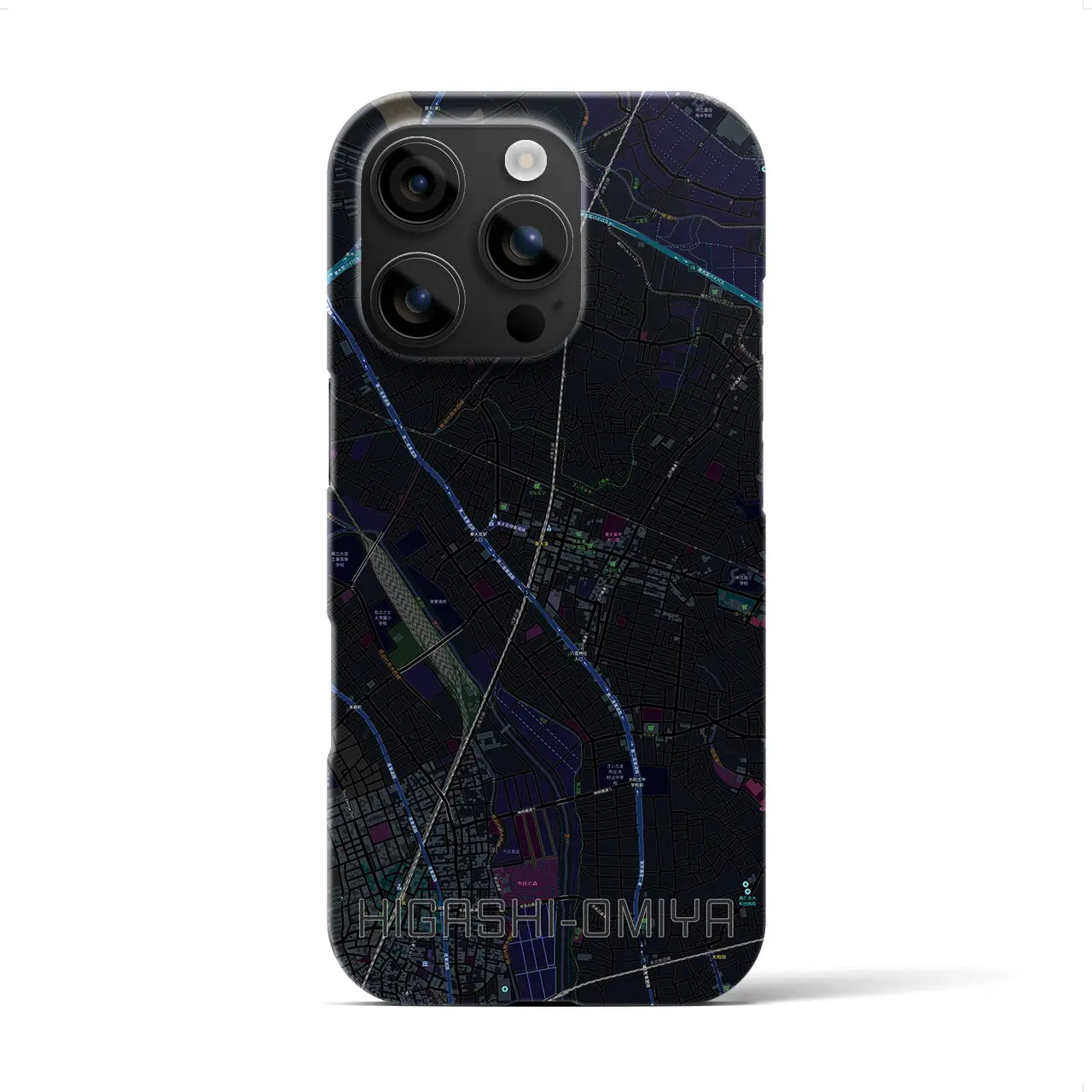 【東大宮(埼玉県)】地図柄iPhoneケース(バックカバータイプ)