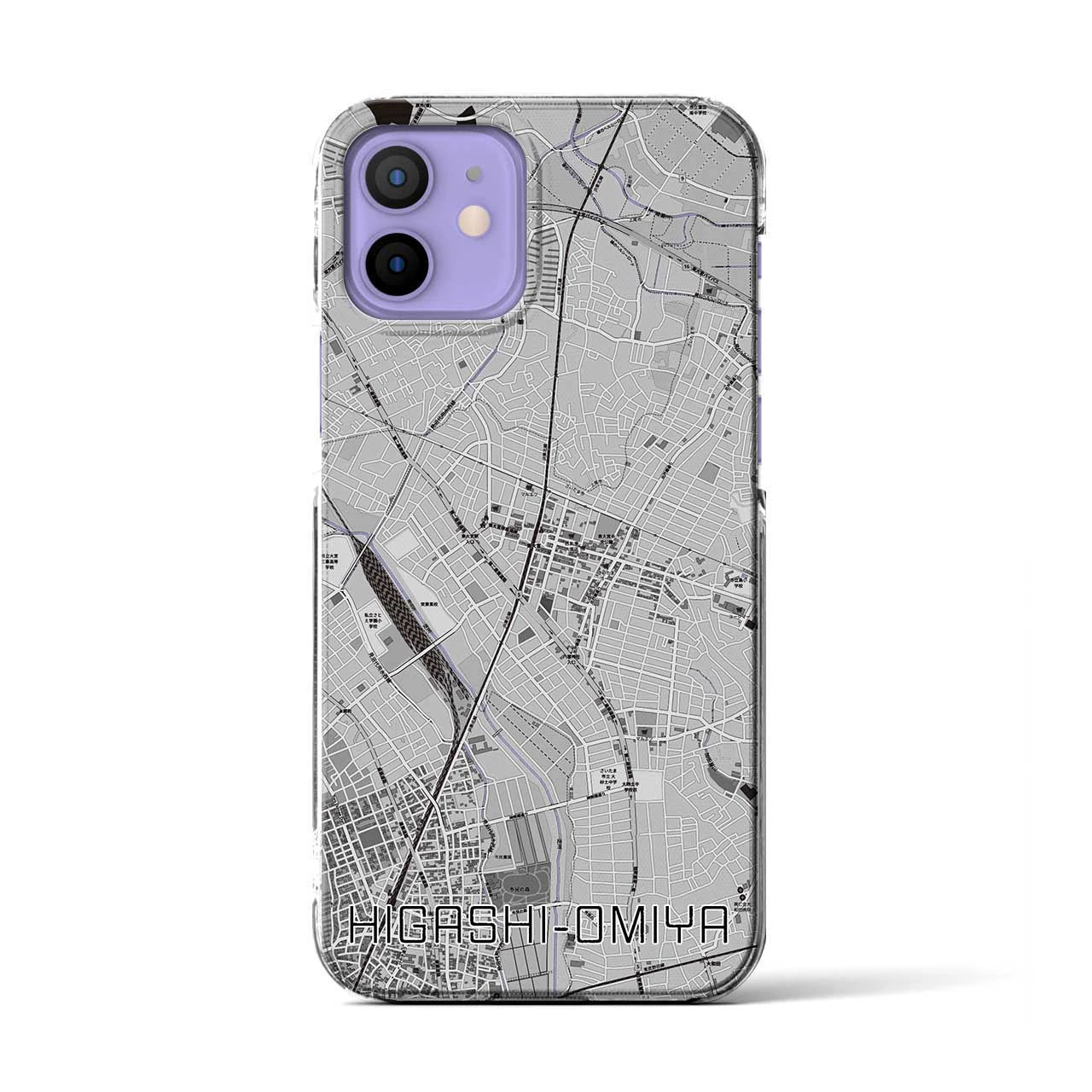 【東大宮(埼玉県)】地図柄iPhoneケース(クリアタイプ)