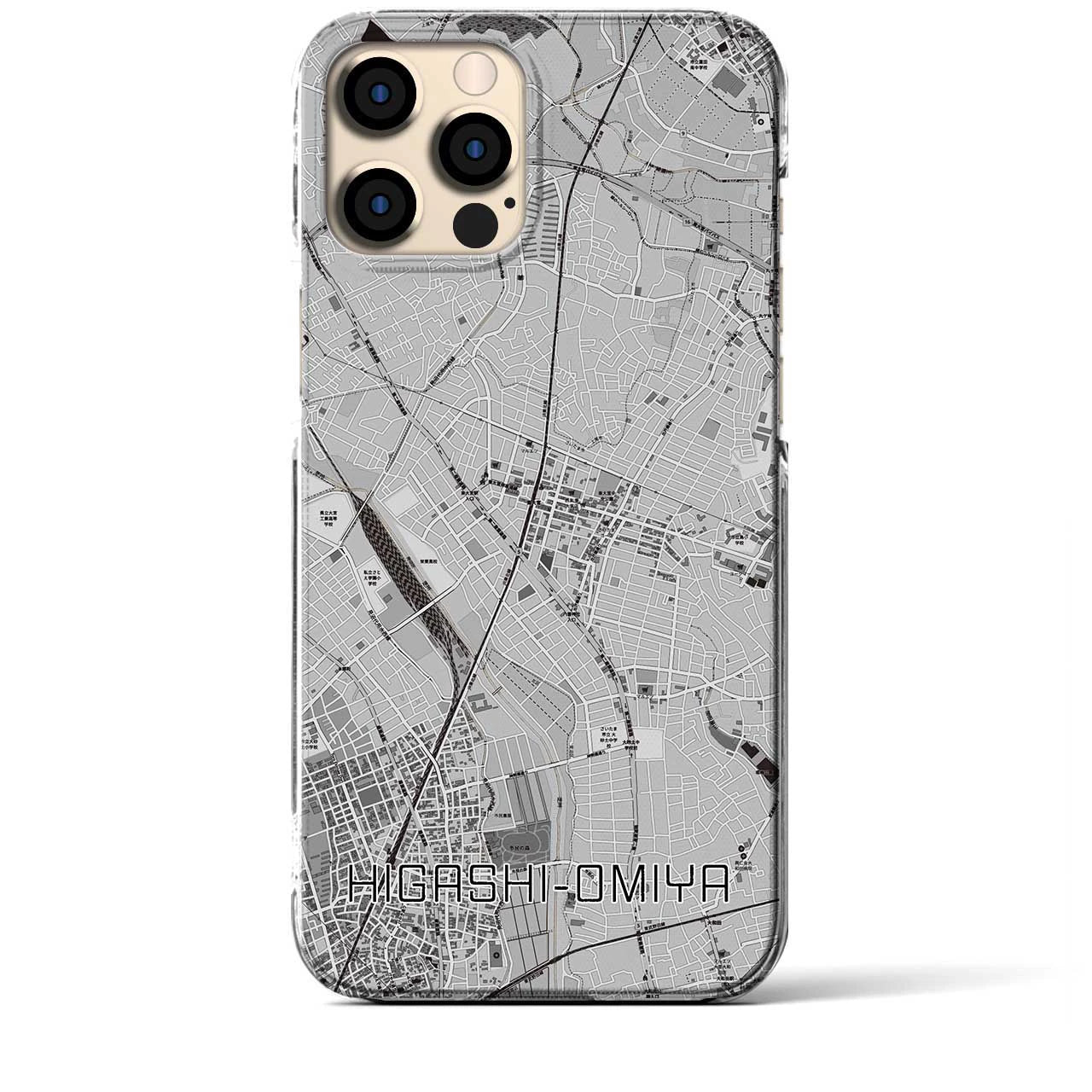 【東大宮(埼玉県)】地図柄iPhoneケース(クリアタイプ)