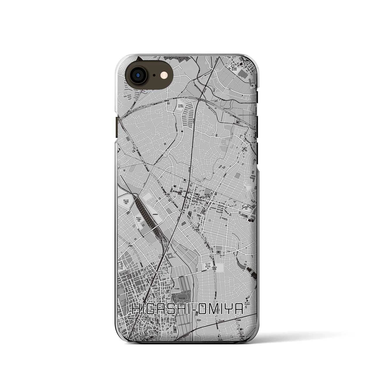 【東大宮(埼玉県)】地図柄iPhoneケース(クリアタイプ)