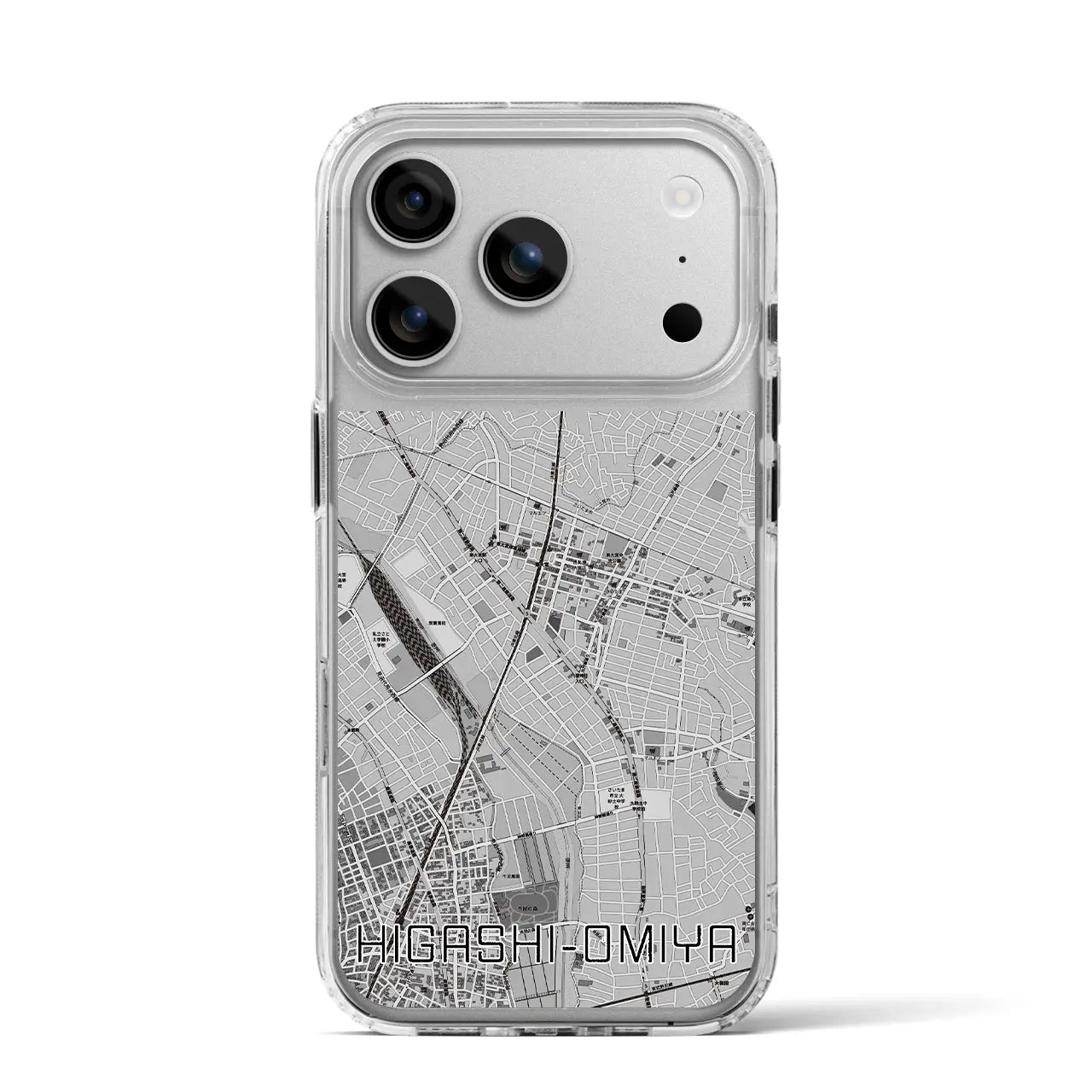 【東大宮(埼玉県)】地図柄iPhoneケース(MagSafeタイプ)