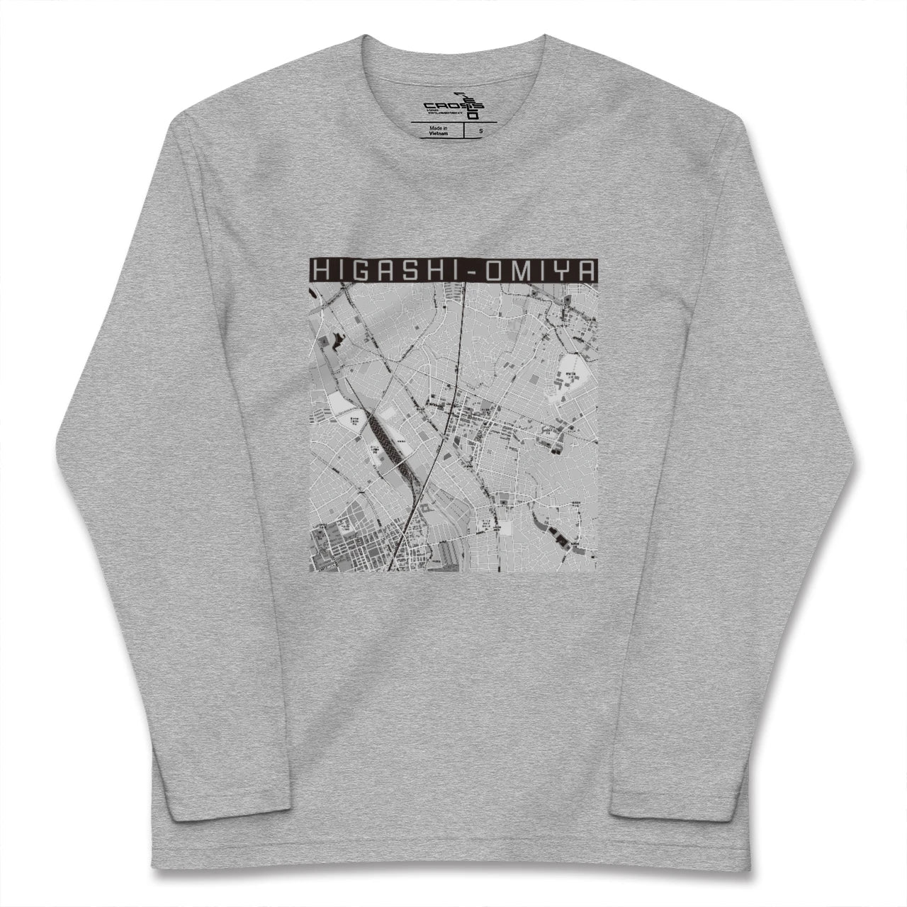 【東大宮(埼玉県)】地図柄ロングスリーブTシャツ