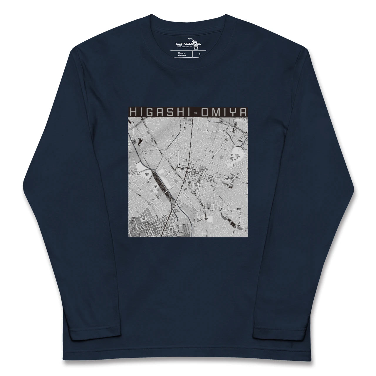 【東大宮(埼玉県)】地図柄ロングスリーブTシャツ
