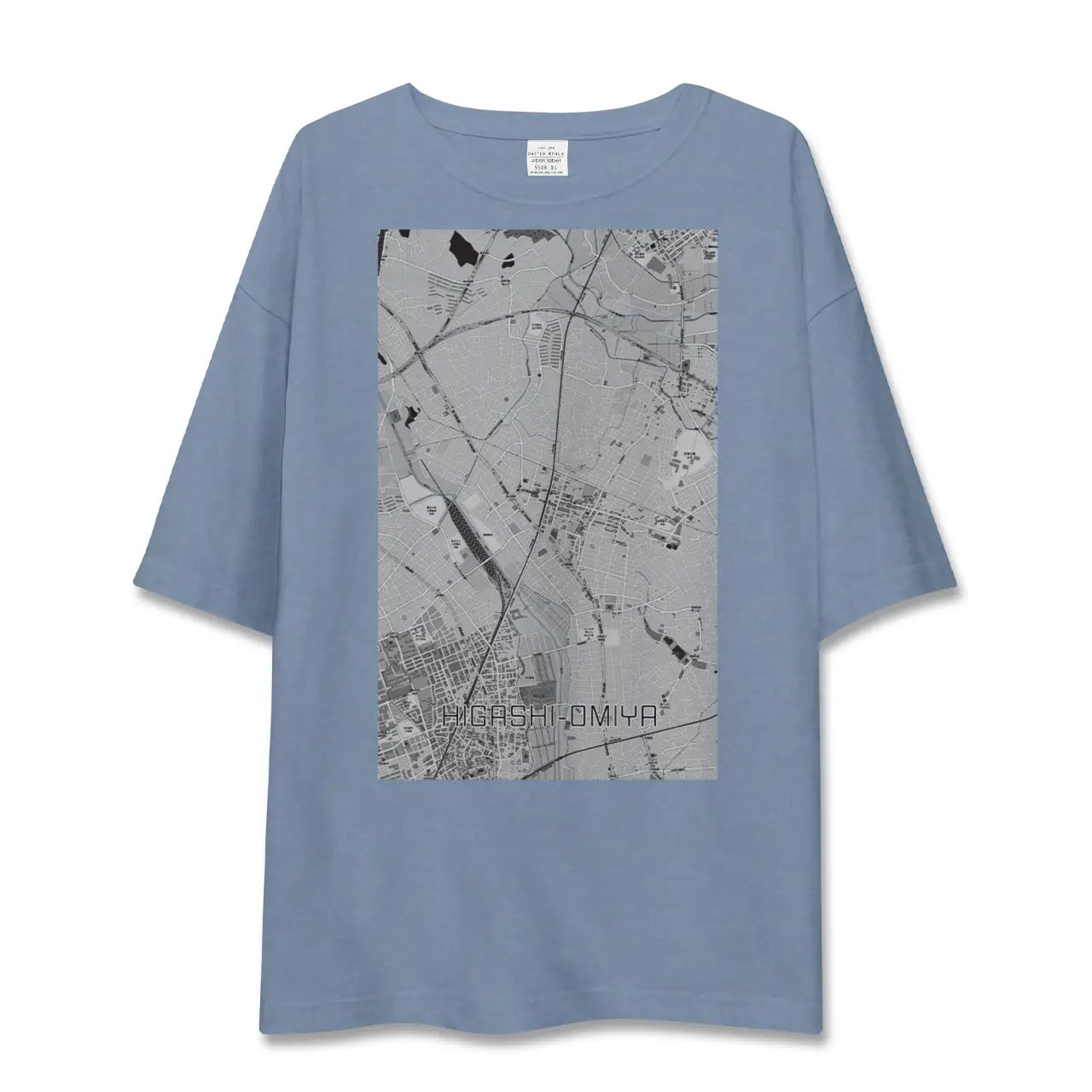 【東大宮(埼玉県)】地図柄ビッグシルエットTシャツ