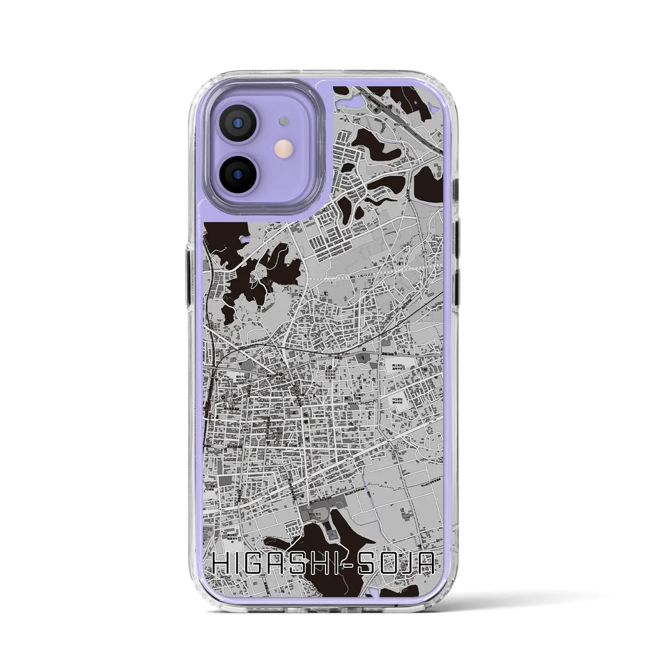 【東総社(岡山県)】地図柄iPhoneケース(MagSafeタイプ)