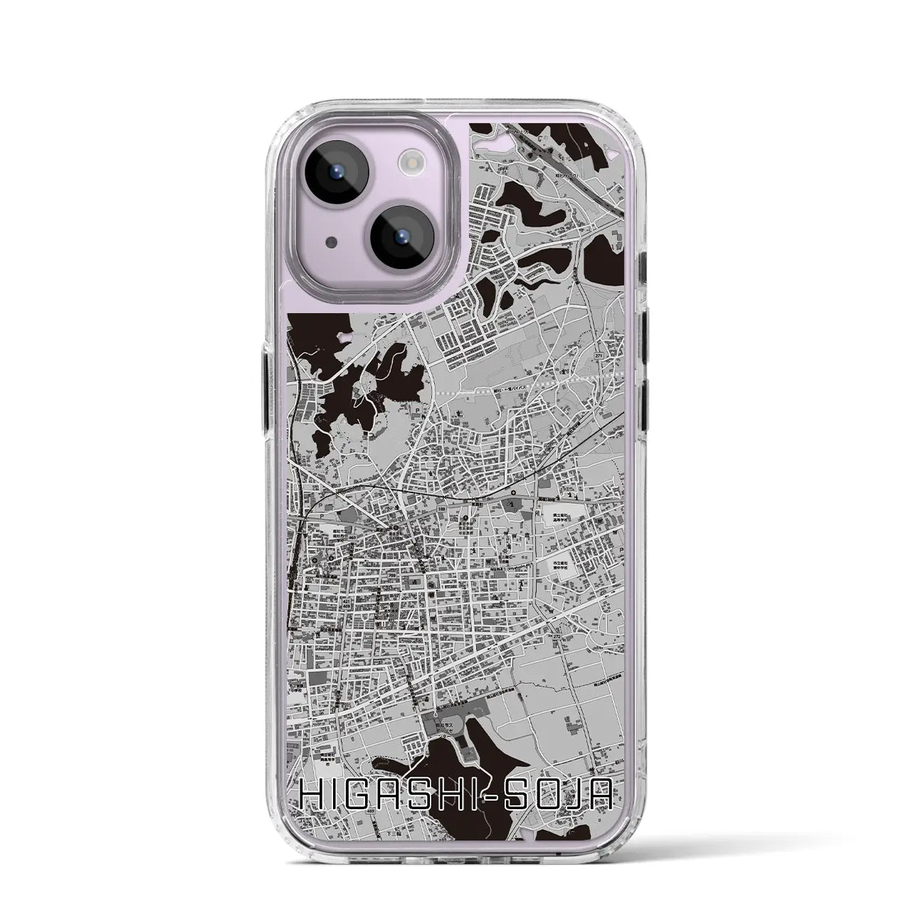 【東総社(岡山県)】地図柄iPhoneケース(MagSafeタイプ)