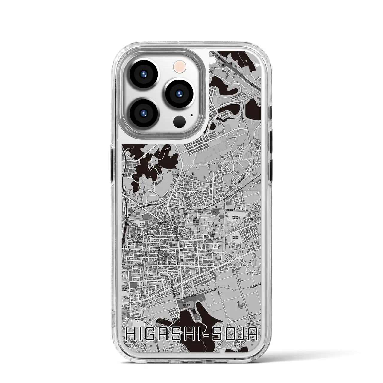 【東総社(岡山県)】地図柄iPhoneケース(MagSafeタイプ)