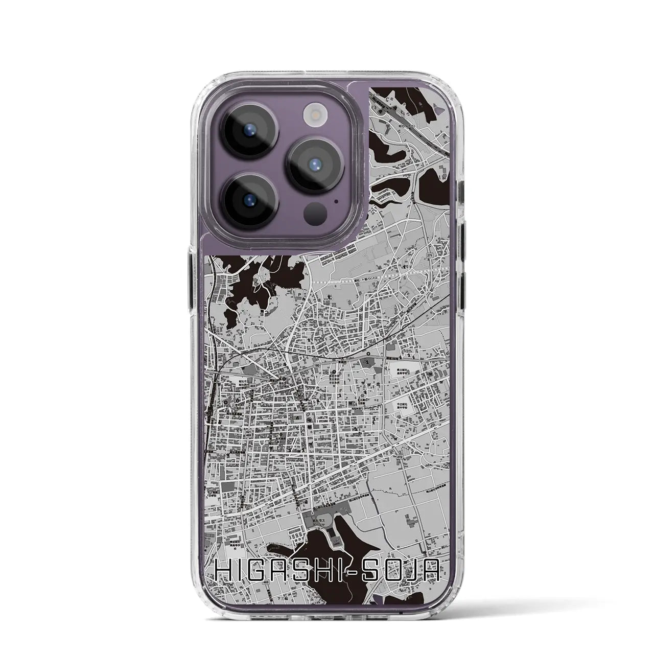 【東総社(岡山県)】地図柄iPhoneケース(MagSafeタイプ)