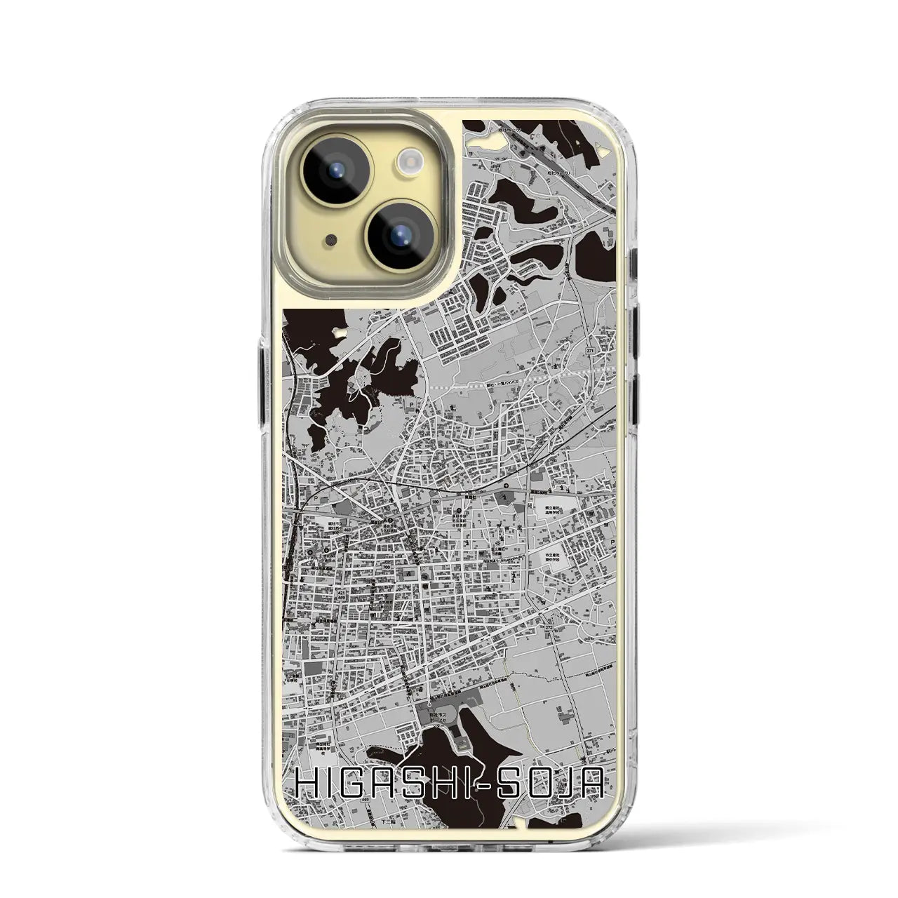 【東総社(岡山県)】地図柄iPhoneケース(MagSafeタイプ)