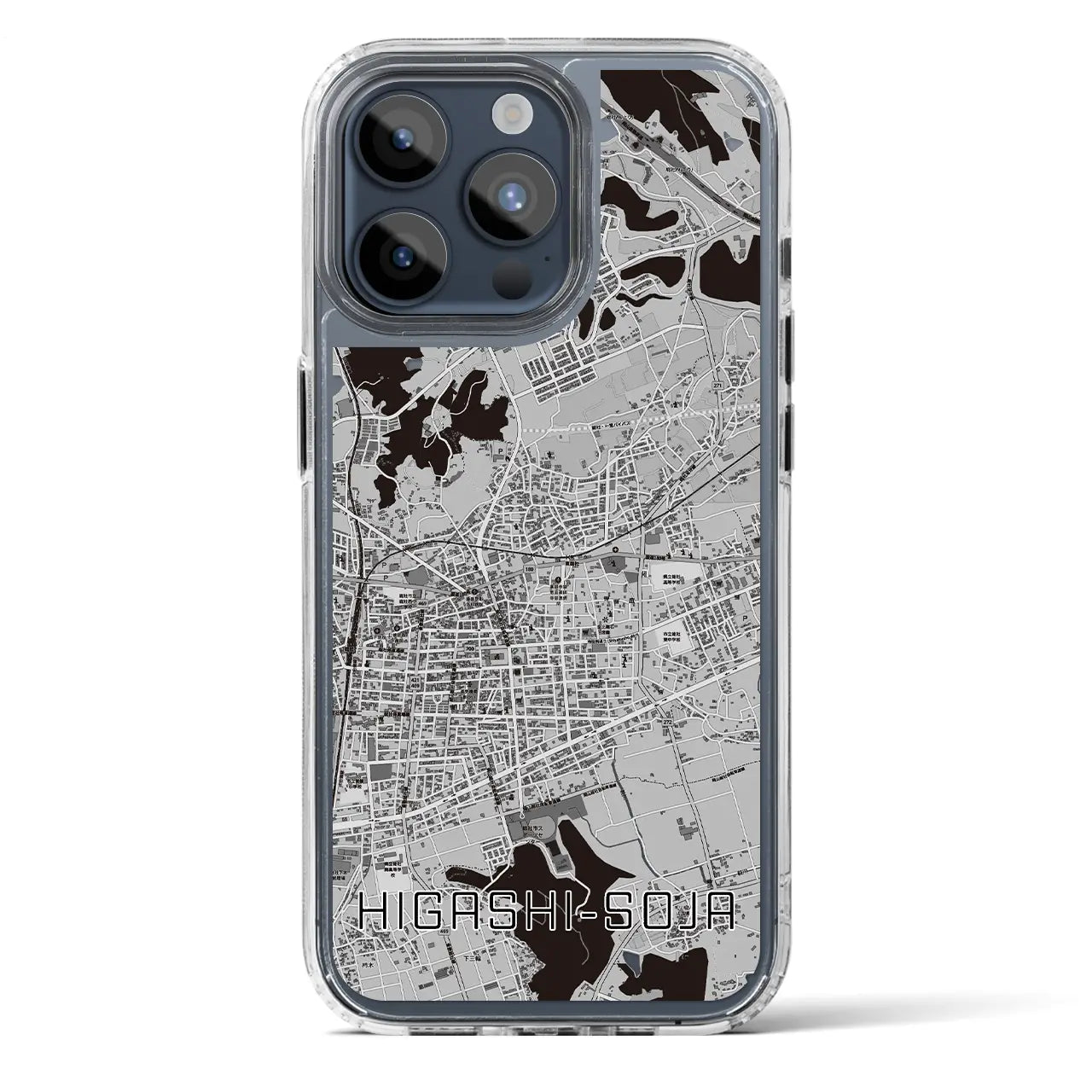 【東総社(岡山県)】地図柄iPhoneケース(MagSafeタイプ)