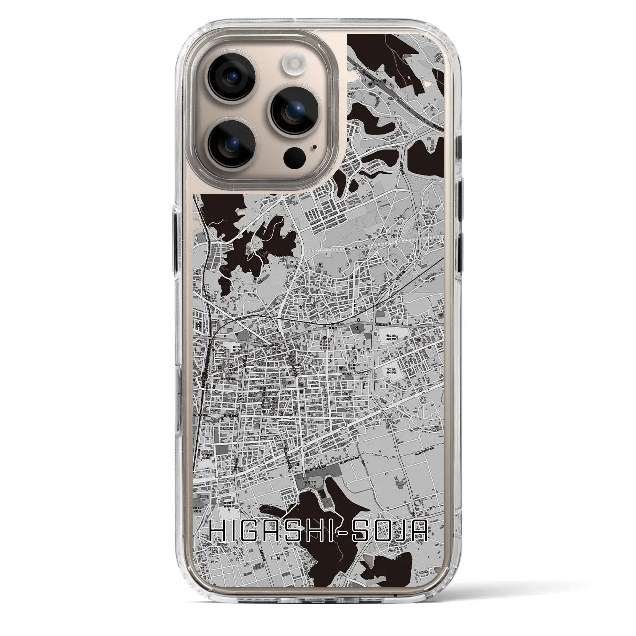 【東総社(岡山県)】地図柄iPhoneケース(MagSafeタイプ)