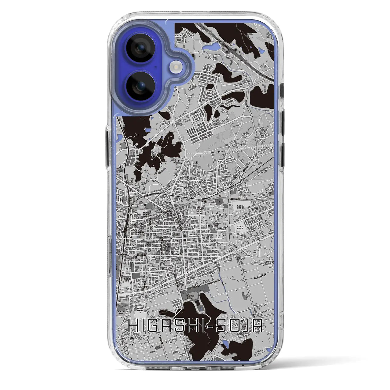 【東総社(岡山県)】地図柄iPhoneケース(MagSafeタイプ)