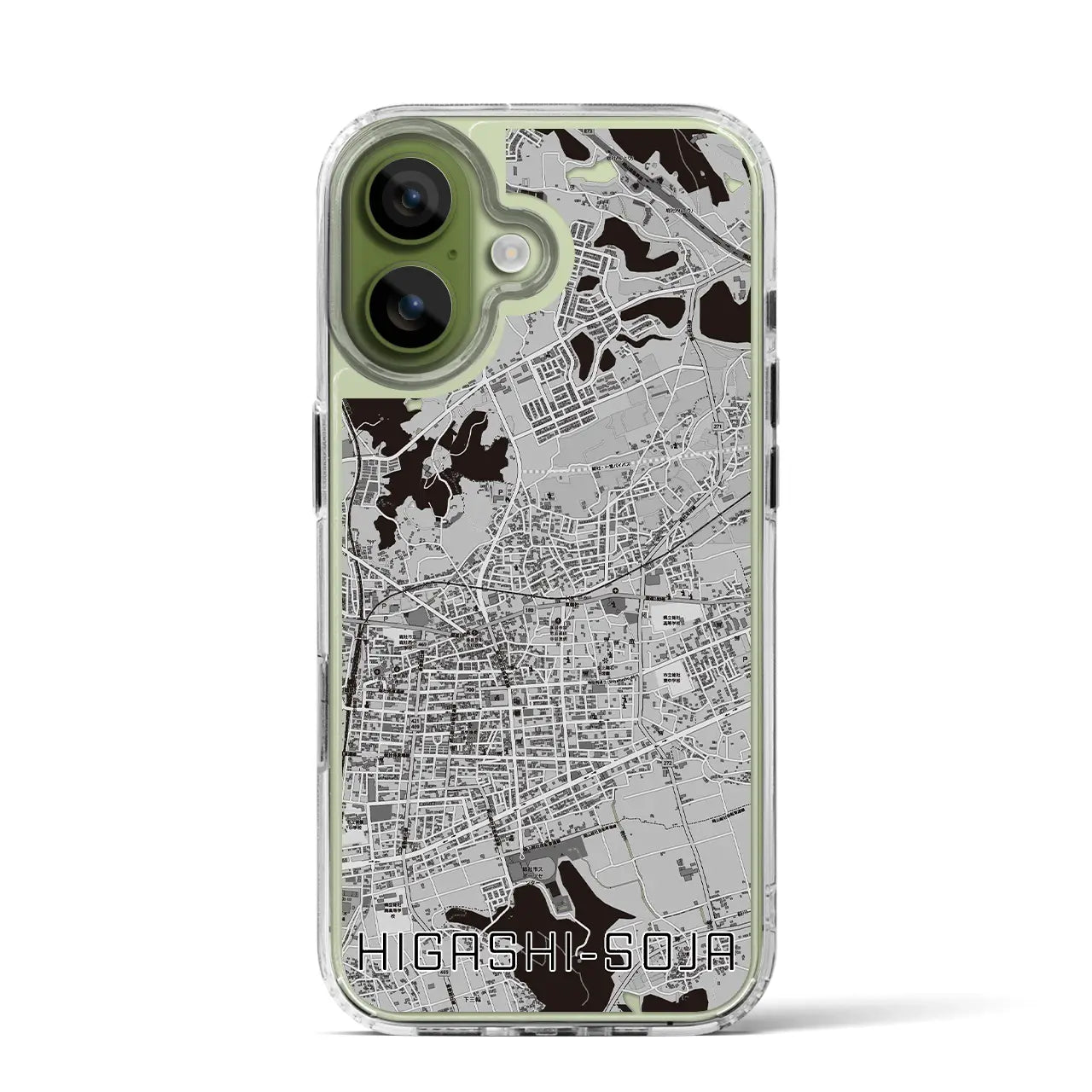 【東総社(岡山県)】地図柄iPhoneケース(MagSafeタイプ)