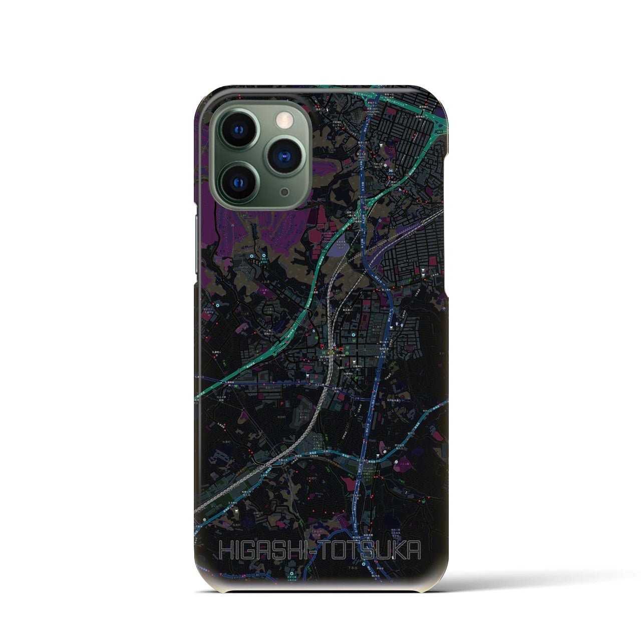 【東戸塚(神奈川県)】地図柄iPhoneケース(バックカバータイプ)