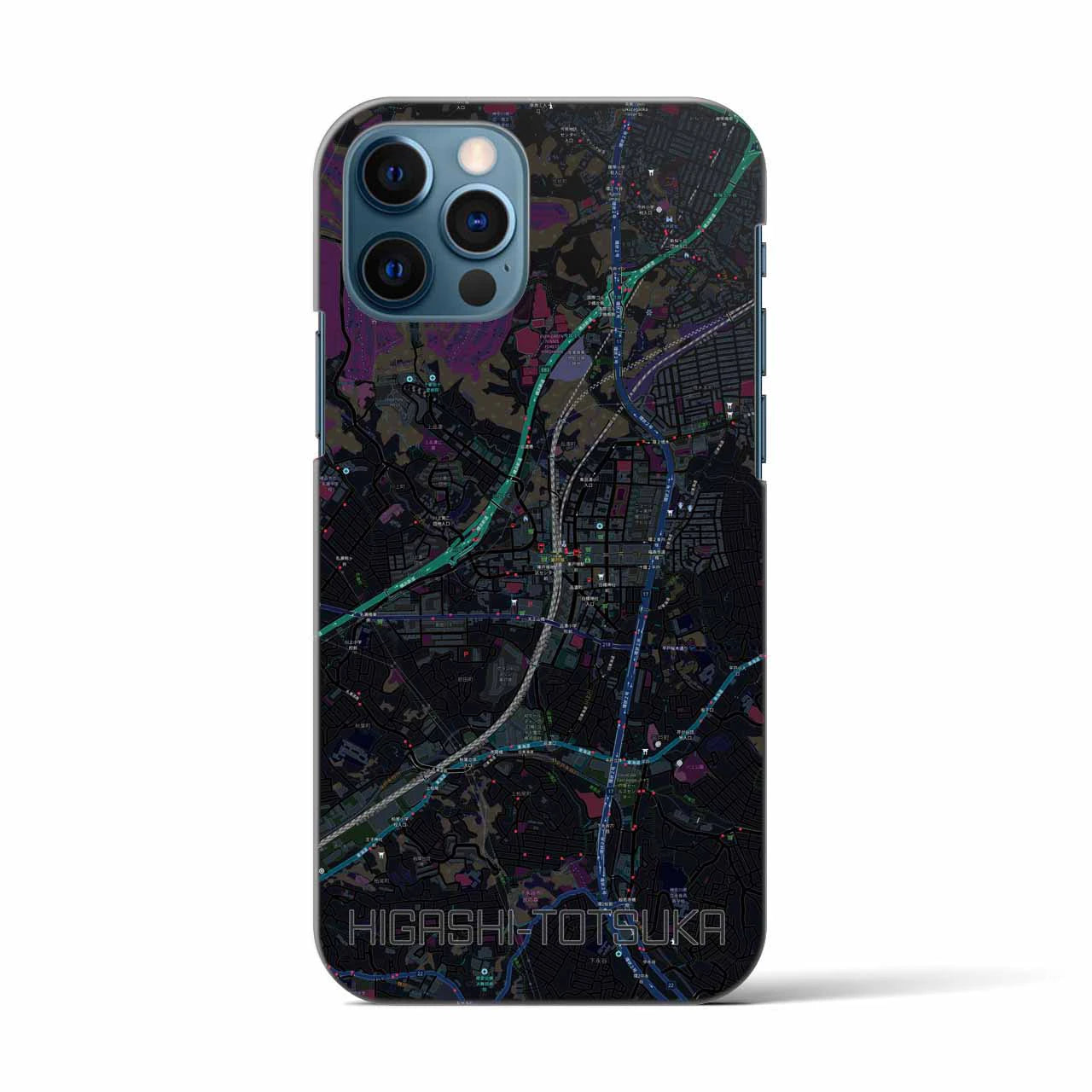【東戸塚(神奈川県)】地図柄iPhoneケース(バックカバータイプ)