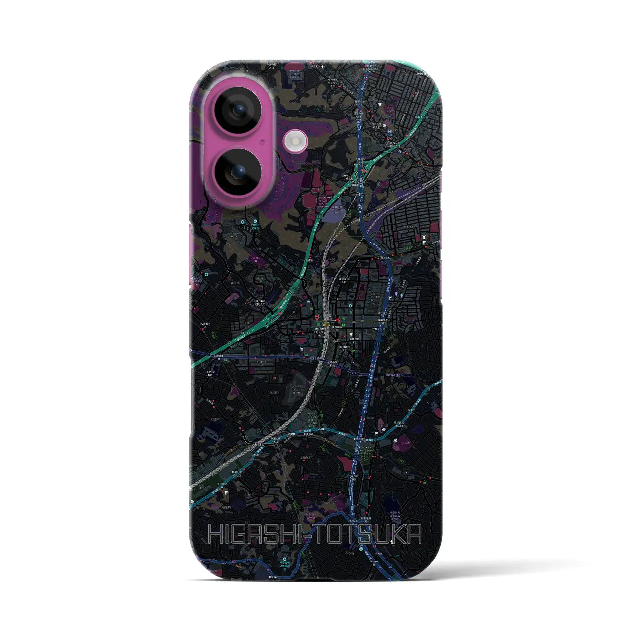 【東戸塚(神奈川県)】地図柄iPhoneケース(バックカバータイプ)