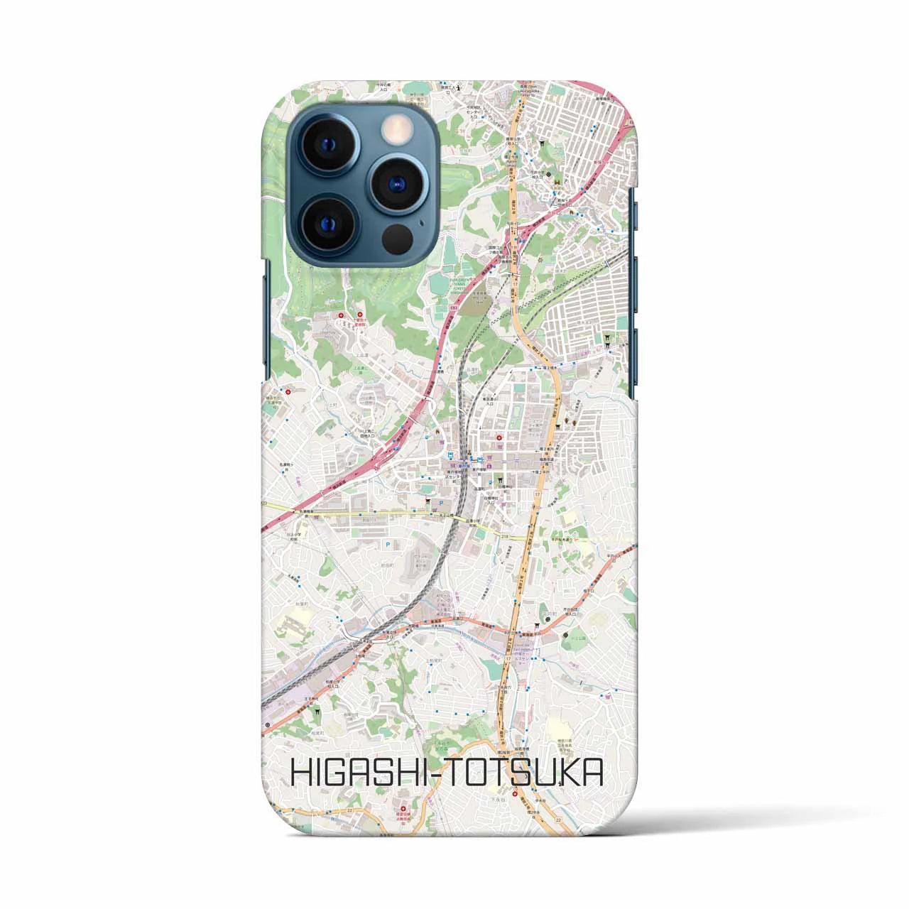 【東戸塚(神奈川県)】地図柄iPhoneケース(バックカバータイプ)