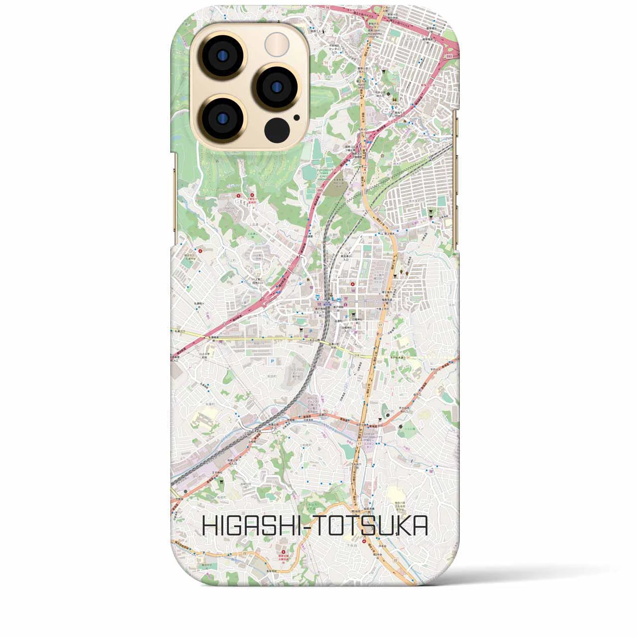 【東戸塚(神奈川県)】地図柄iPhoneケース(バックカバータイプ)