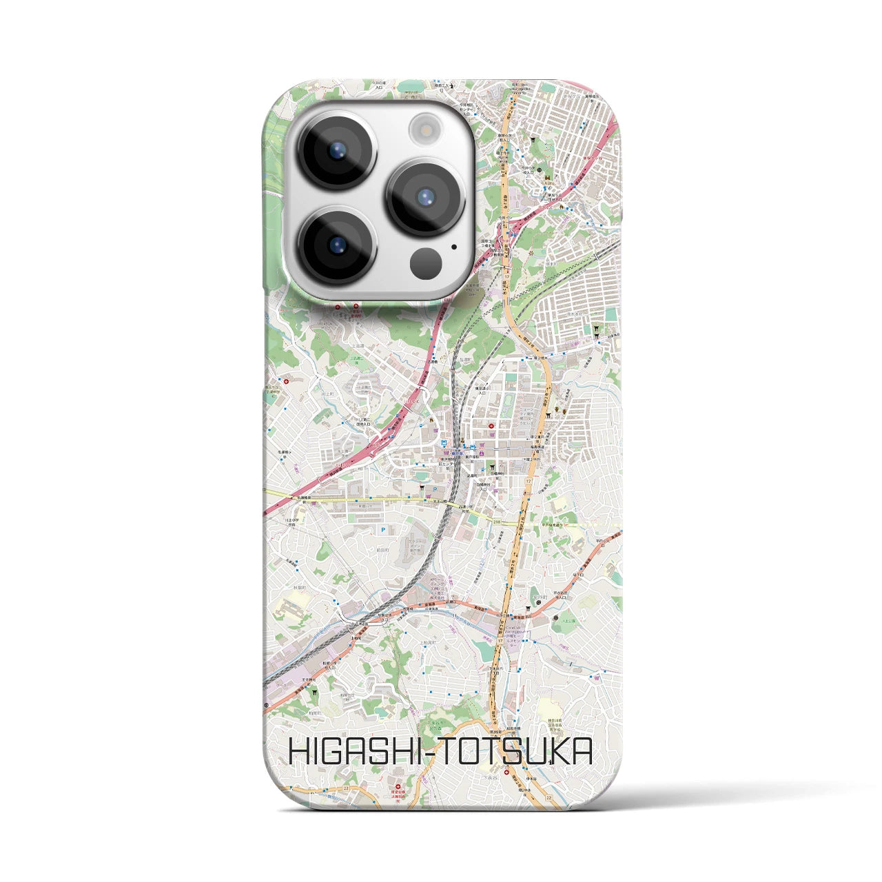 【東戸塚(神奈川県)】地図柄iPhoneケース(バックカバータイプ)