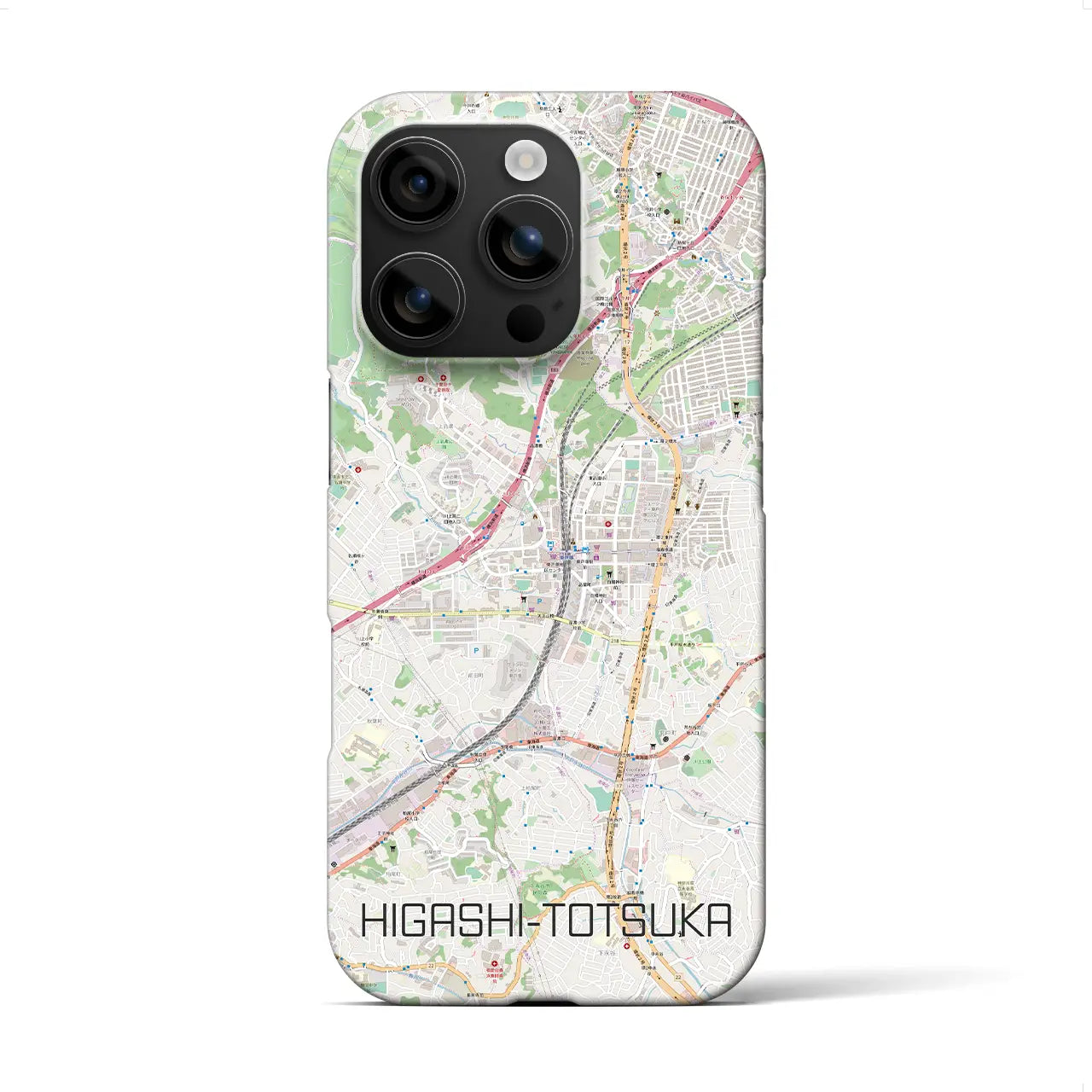 【東戸塚(神奈川県)】地図柄iPhoneケース(バックカバータイプ)