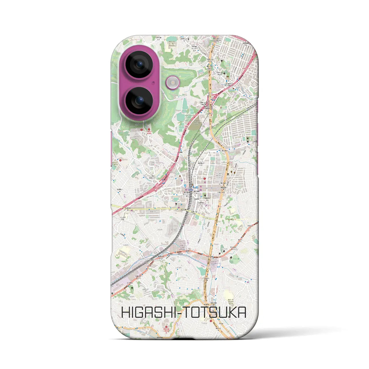 【東戸塚(神奈川県)】地図柄iPhoneケース(バックカバータイプ)