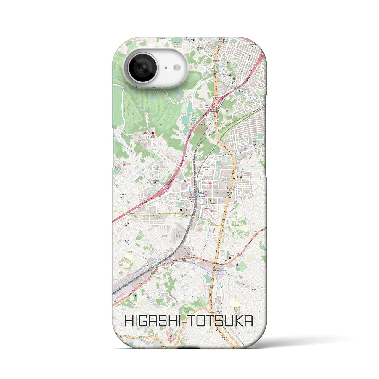 【東戸塚(神奈川県)】地図柄iPhoneケース(バックカバータイプ)