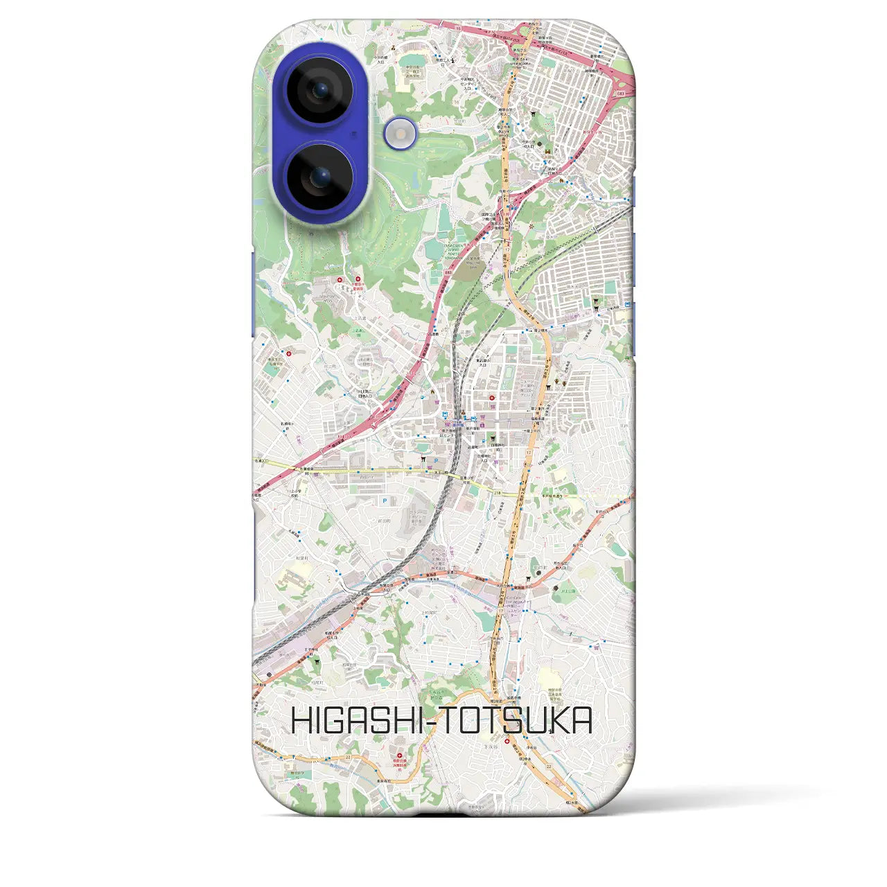 【東戸塚(神奈川県)】地図柄iPhoneケース(バックカバータイプ)ナチュラル・iPhone 16 Pro Max 用