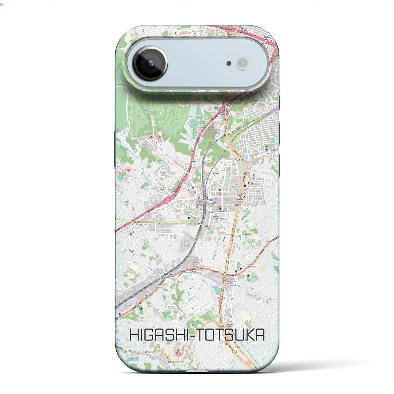 【東戸塚(神奈川県)】地図柄iPhoneケース(バックカバータイプ)