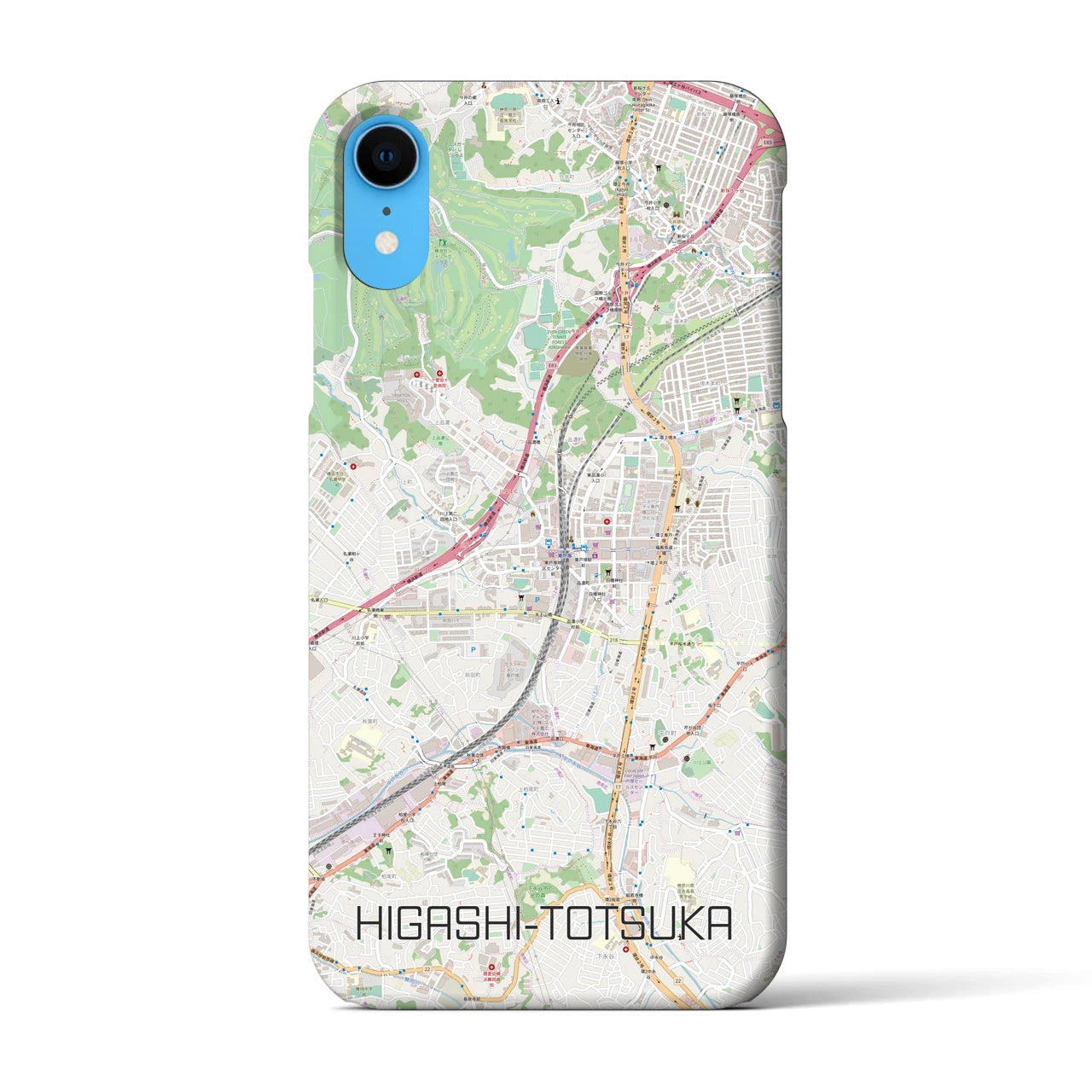 【東戸塚(神奈川県)】地図柄iPhoneケース(バックカバータイプ)